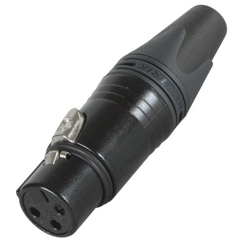 Neutrik NC3FXX-BAG Female XLR Connector Black